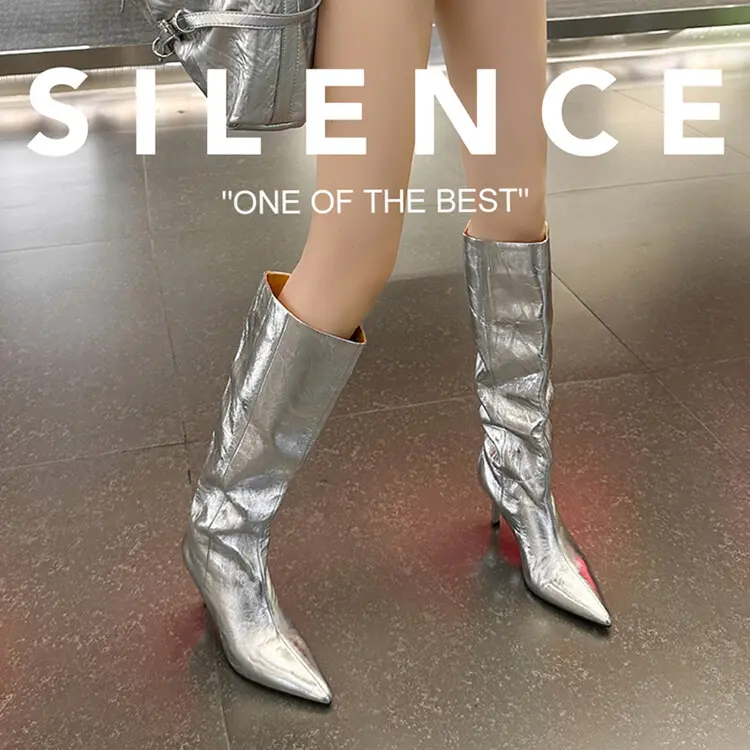 Genuine Leather Western Women’s High Heel Boots  f1824 (7)