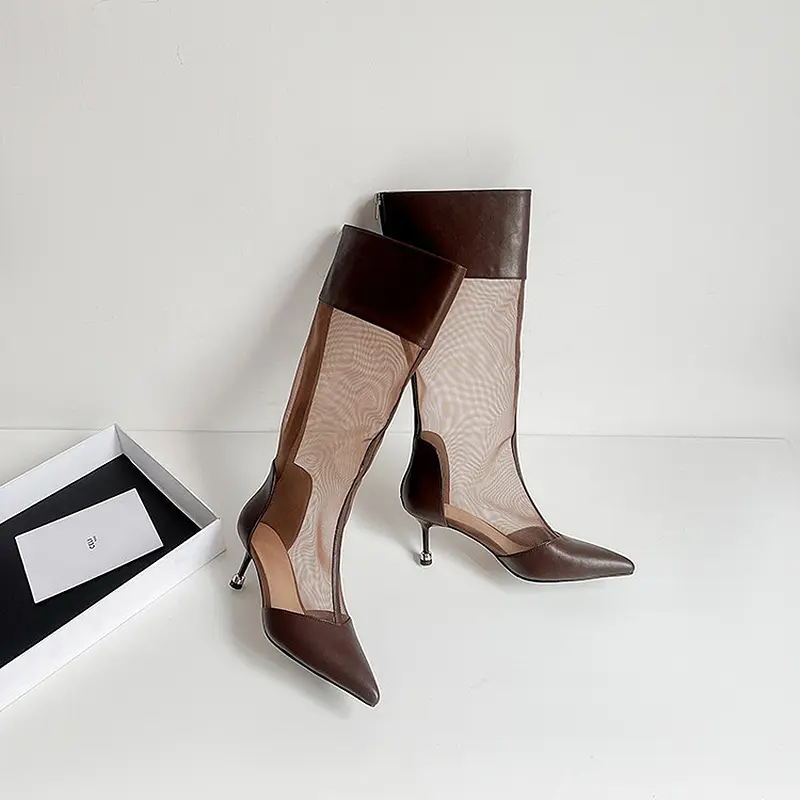 OEM Mesh Knee-High Summer Boots with 6.5cm Stiletto Heel (9).jpg