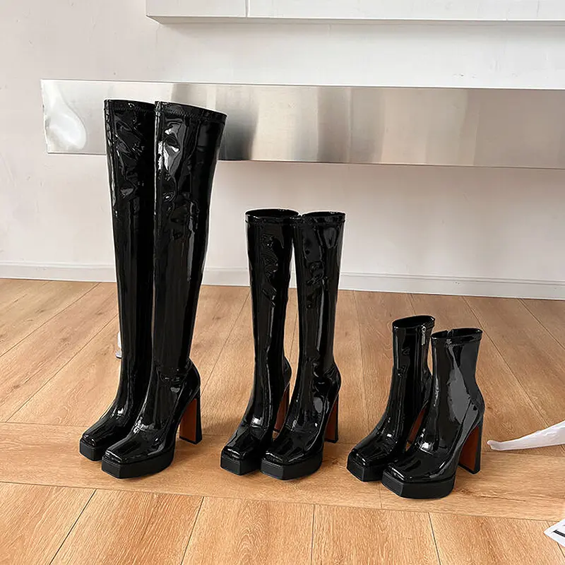 OEM Women's Leather Ankle Boots with Chunky Heel (7).jpg