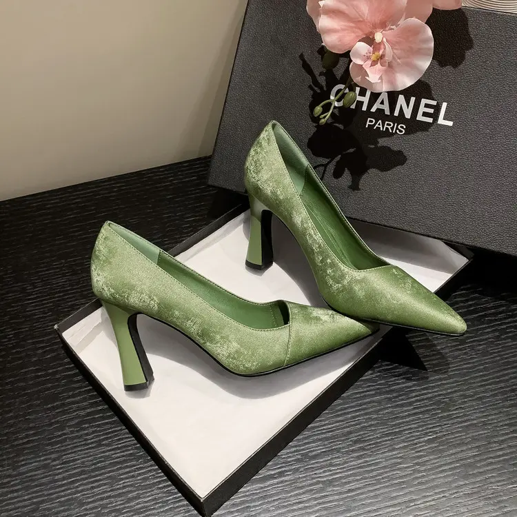 Apricot Korea Style Women's Pumps Genuine Leather Slip-Ons (20).jpg