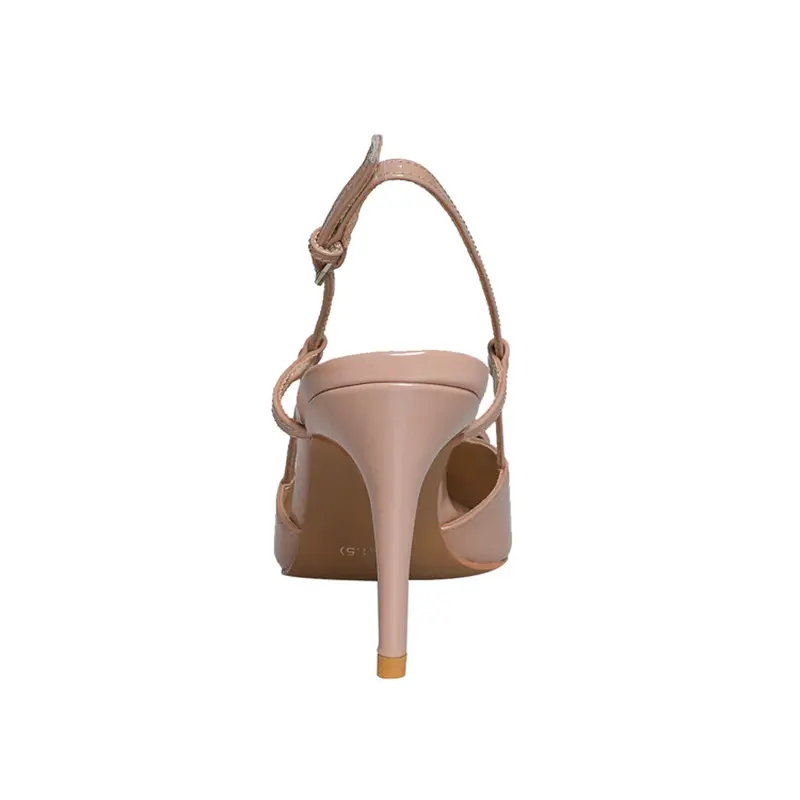 4cm Heel V-Buckle Women's Patent Leather High Heel Sandals (4).jpg