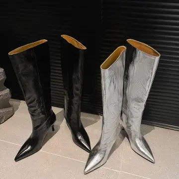 Genuine Leather Western Women’s High Heel Boots