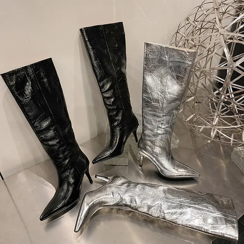 Genuine Leather Western Women’s High Heel Boots  (15).jpg