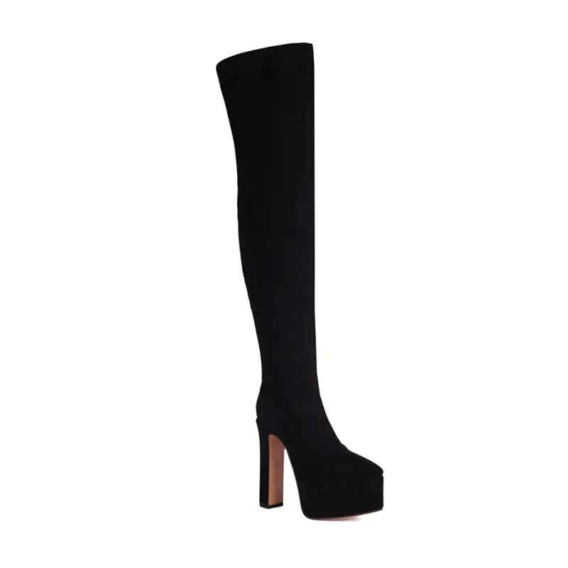 Gothic Extreme 15.5cm Heel Platform Over the Knee Stripper Shoes (20).jpg