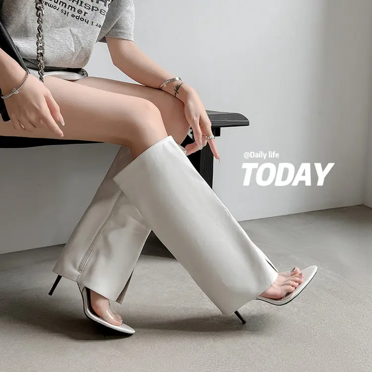 9cm Chunky Heel Knee-High Boots  (4)