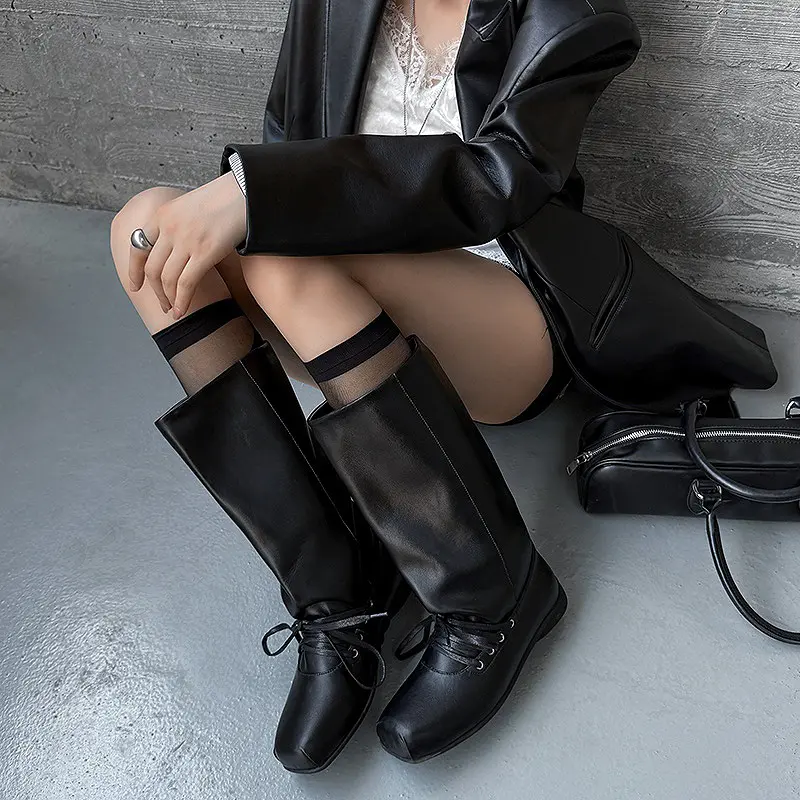 Q.L Codex Brown Leather Western Mid-Calf Pull-On Boots (16).jpg