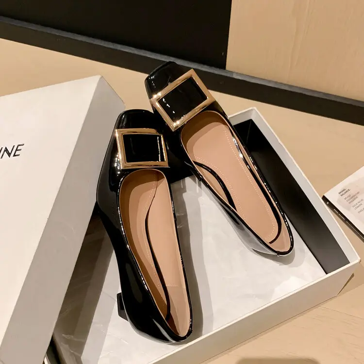 RV-style Artisan Crafted Square Buckle Ballet Pumps Block Heel (11).jpg