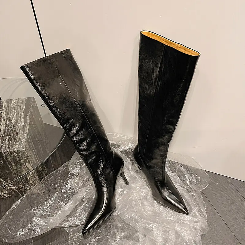 Genuine Leather Western Women’s High Heel Boots  (17).jpg