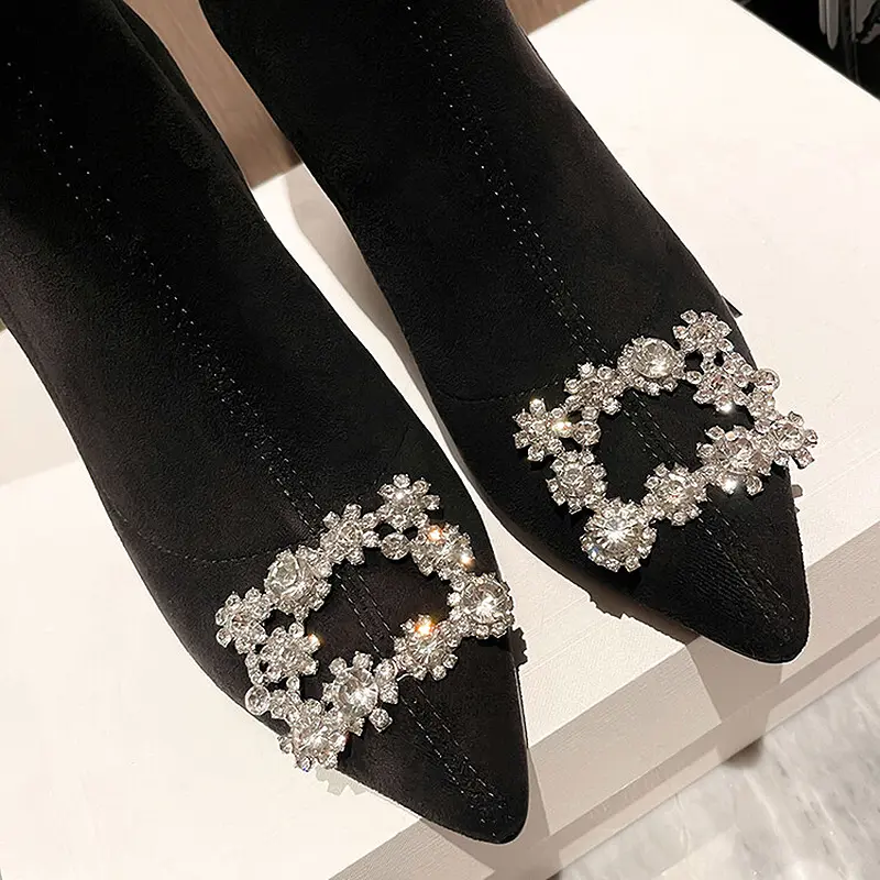 Women's Stiletto Ankle Boots - Pointed Toe, Stretch Velvet (2).jpg