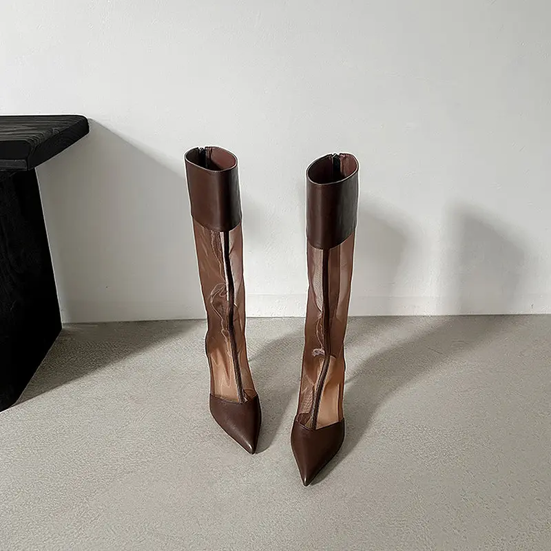 OEM Mesh Knee-High Summer Boots with 6.5cm Stiletto Heel (11).jpg