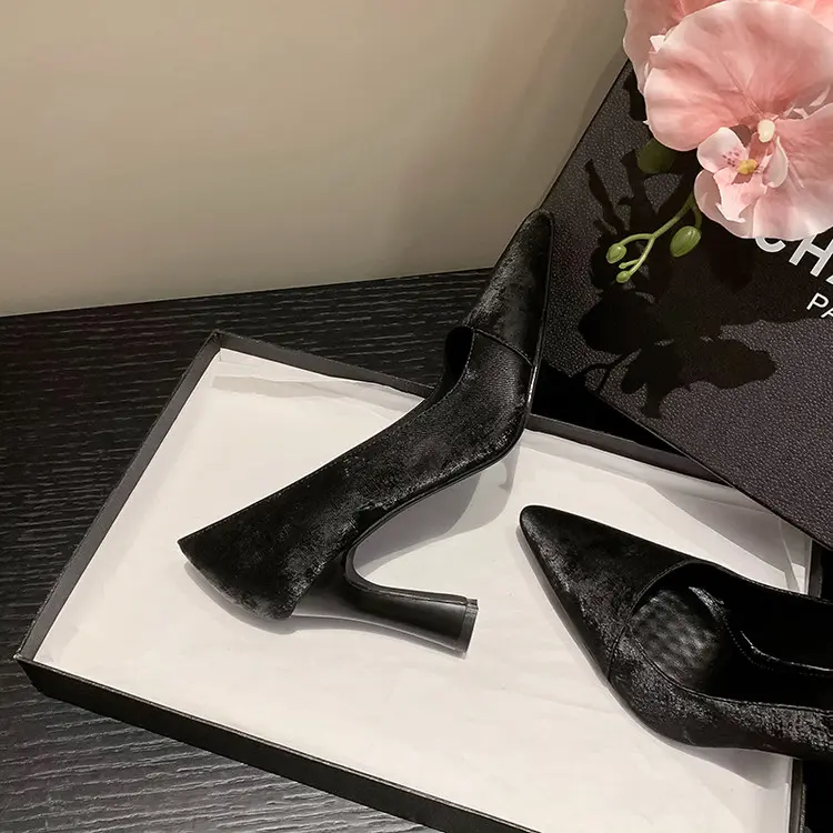 Apricot Korea Style Women's Pumps Genuine Leather Slip-Ons (8).jpg