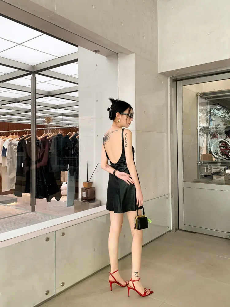 Women's 8cm stiletto pointed-toe sheepskin sandals  (9)