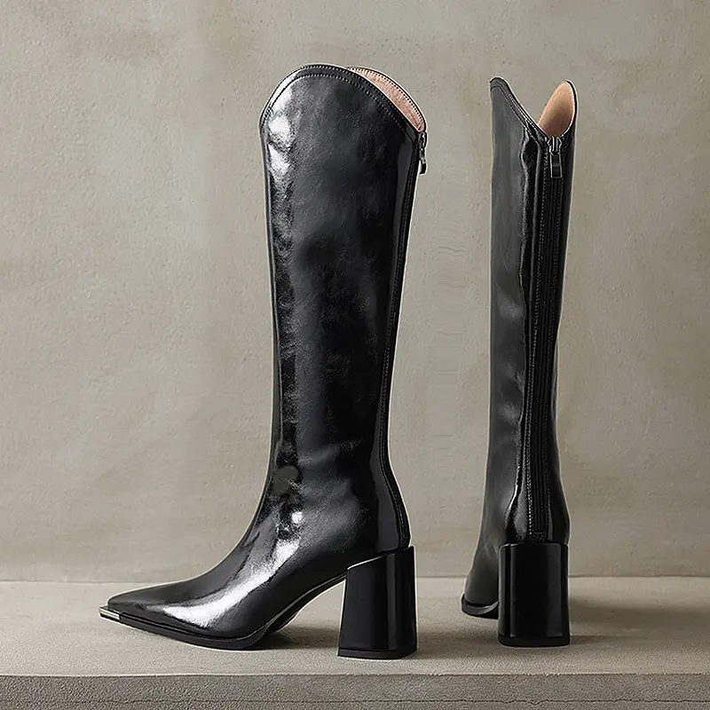 Women's Leather Knee-High Winter Boots 8cm Heel (7).jpg