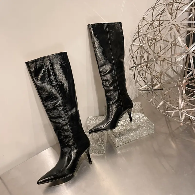 Genuine Leather Western Women’s High Heel Boots  (16).jpg